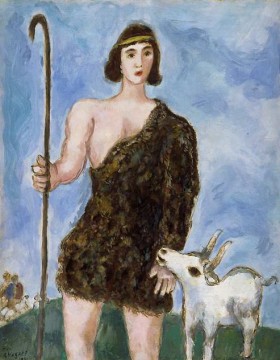  she - Joseph a shepherd contemporary Marc Chagall